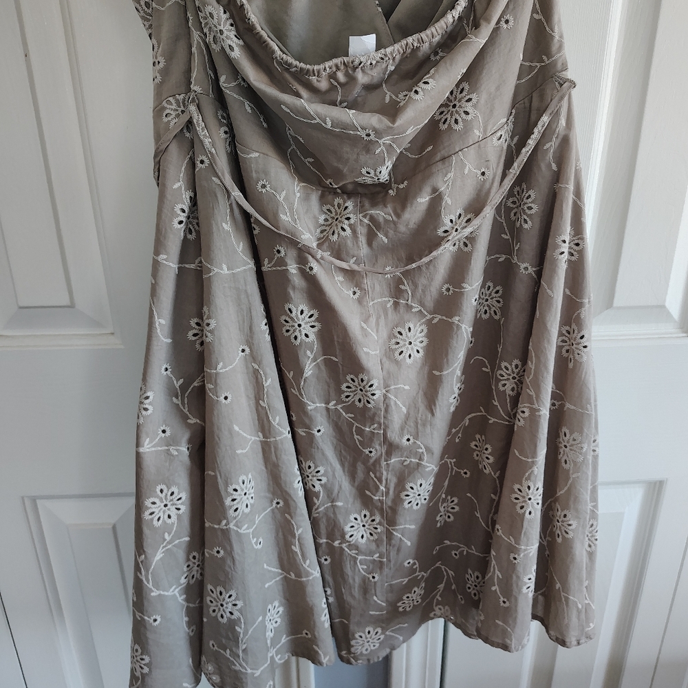 Joie Cotton Eyelet Halter Dress Mini Size 16 - Picture 5 of 11